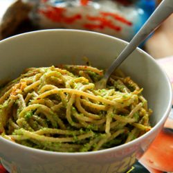 Asparagus and Garlic Spaghetti