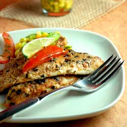 Spicy Black Sesame Sea Bream