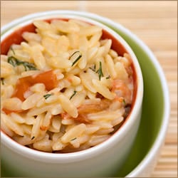 Orzo with Grilled Tomatoes
