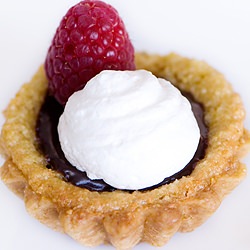 Chocolate Pistachio Almon Tartlet