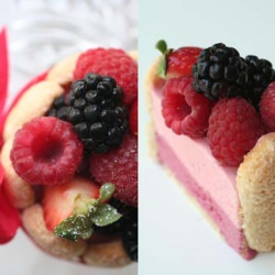 Blackberry and Raspberry Mouse Charlotte