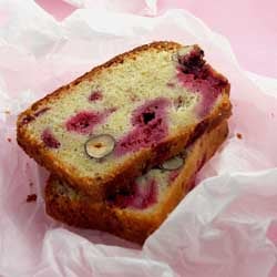 Raspberry Hazelnut Tea Cake