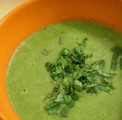 Pean and Spinach Soup