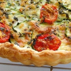 Zucchini, Tomato and Herb Tart