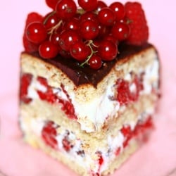 Raspberry Almond Layer Cake