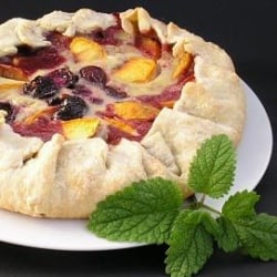 Peach & Cherry Galette