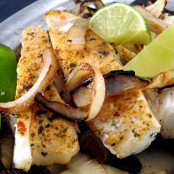 Grilled Halibut Fajitas