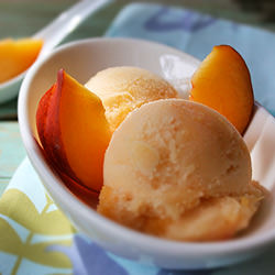 Vegan Peach Ice Cream
