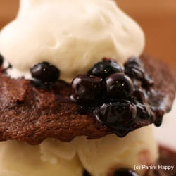 Grilled Brownie Sundae Panini