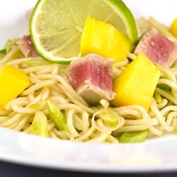 Tuna and Mango with Noodles