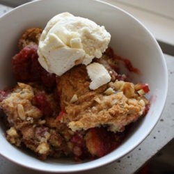Strawberry-Rhubarb Cobbler