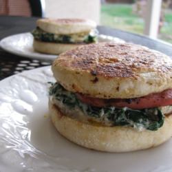 Baked Spinach and Eggs