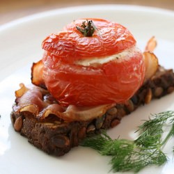 Baked Eggy Tomatoes