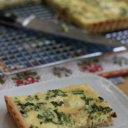 Chive and Goat Cheese Quiche