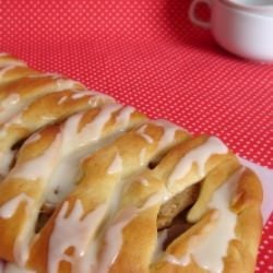 Glazed Apple Lattice Coffee Cake