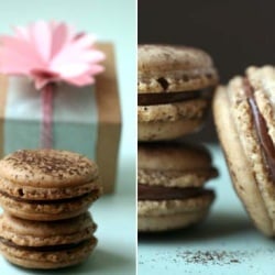 Milk Chocolate and Coffee Macarons