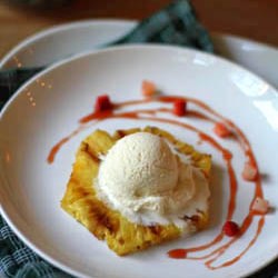 Grilled Pineapple with Rosé Glaze