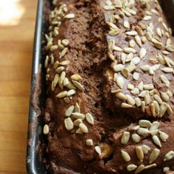 Seedy Cocoa-Cranberry Banana Bread