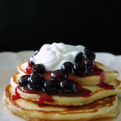 Hotcakes and Fruit Sauce