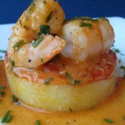 Smoky Shrimp and Parmesan-Polenta
