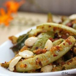 Ivy gourd & Peanuts stir fry