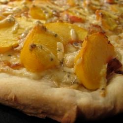 Peach & Blue Cheese Pizza