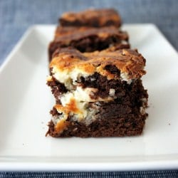 Coconut Swirl Brownies