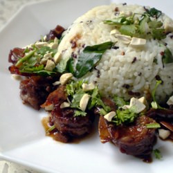 Honey Prawns with Lemon Rice
