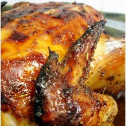 Roasted Chicken with Honey