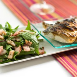 Dandelion Salad, Grilled Mackerel