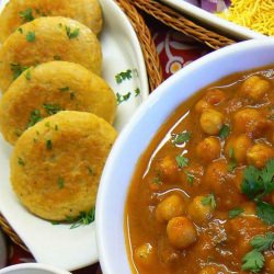 Aloo Tikki-Chole Chat