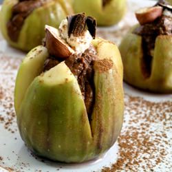Chocolate Hazelnut Stuffed Figs