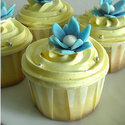 Cupcakes with Petite Flower