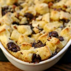 Chocolate-Hazelnut Bread Pudding