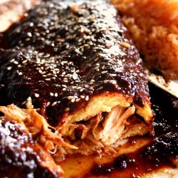 Chicken Mole Omelette