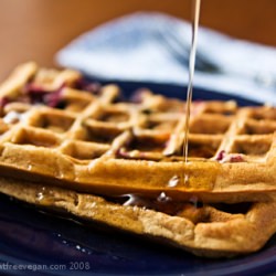 Vegan Blueberry Waffles