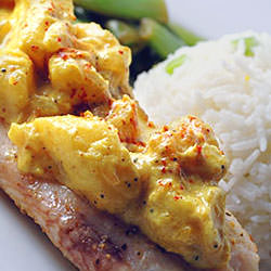 Tilapia With Curried Bananas