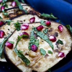 Eggplant in Pomegranate Glaze