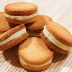 Pink Grapefruit Sandwich Cookies