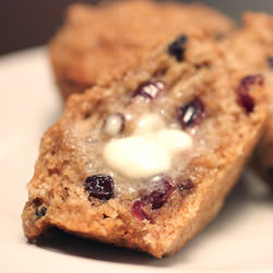 Cranberry Currant Oat Muffins