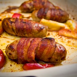 Bacon-Wrapped Pork Sausages