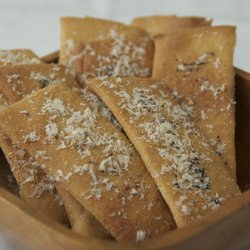 Garlic Parmesan Lavash Crackers