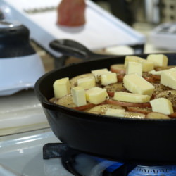Braised Fingerling Potato Coins