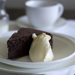Fallen Chocolate Souffle Cake