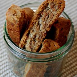 Aged Gouda Biscotti with Walnuts