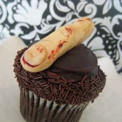 Bloody Finger Cupcakes