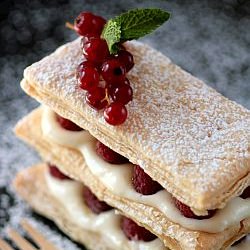 Lemon Raspberry Mille Feuilles