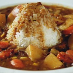 Beef Stew and Rice
