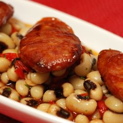 Black-Eyed Beans with Chorizo