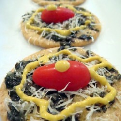 Pesto & Sweet Pepper Canapes